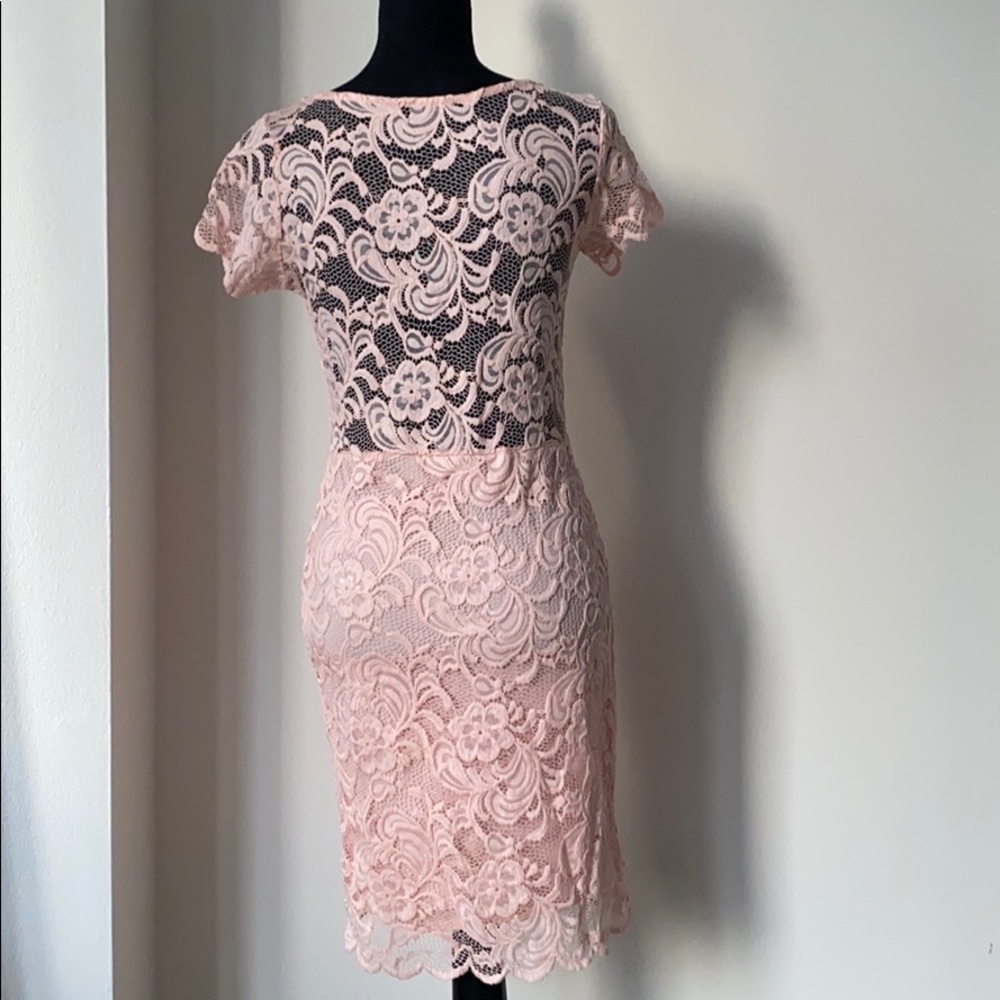 Pink Lace Dress - Picture 2 of 2